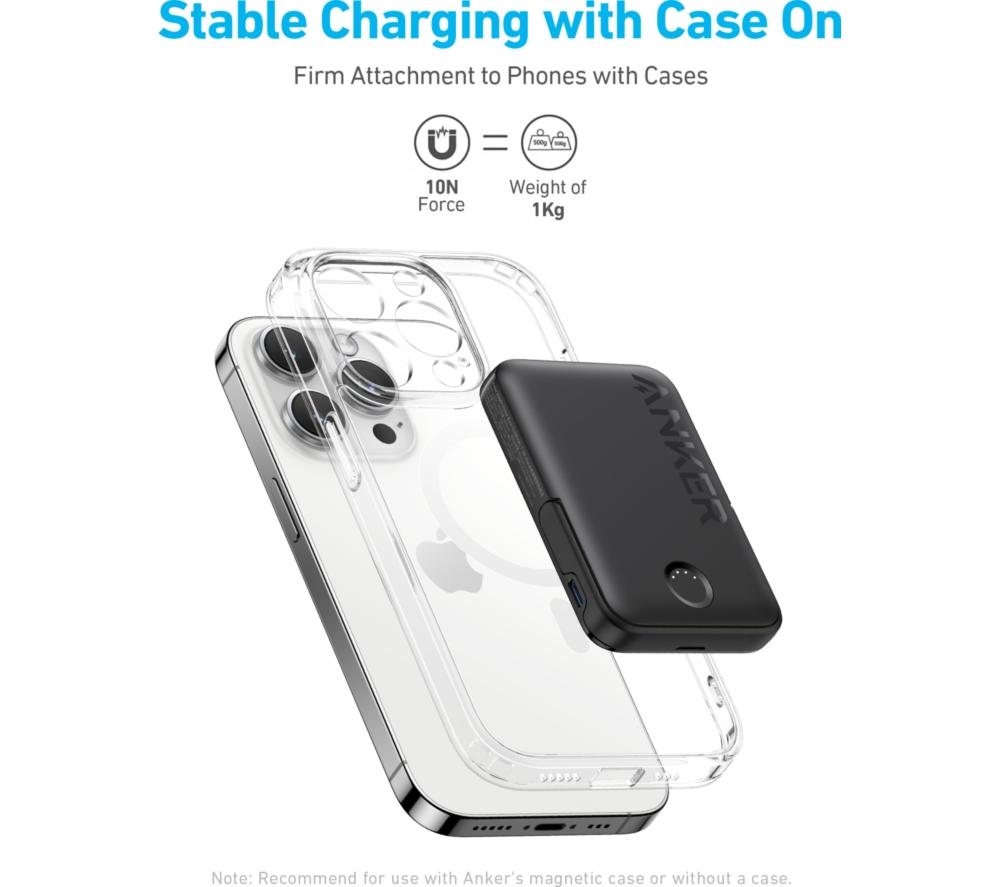 ANKER MagGo 5000 mAh Wireless Power Bank - Black image number 7 of 7