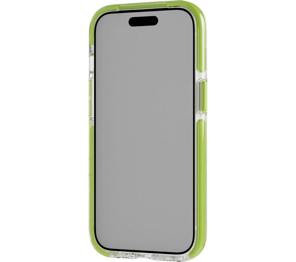 TECH21 Evo Crystal Kick iPhone 15 Case with MagSafe - Clear & Lime image number 6 of 7