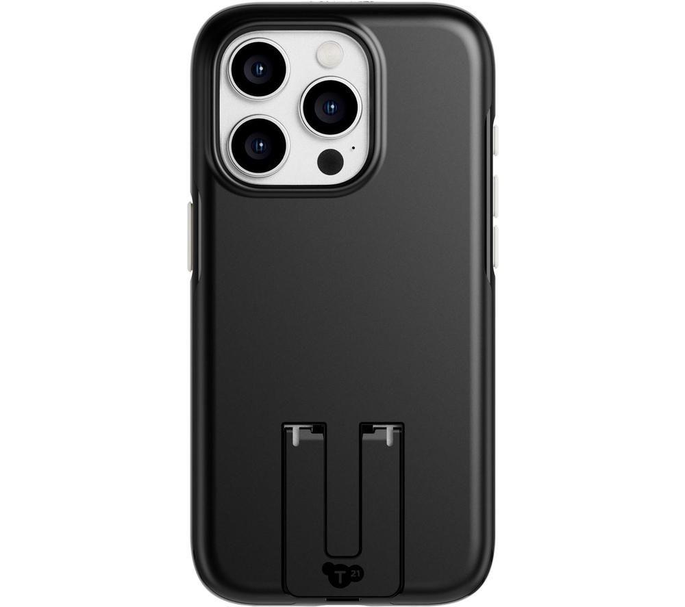 Tech21 Evo Crystal Kick case for iPhone 15 Pro - Compatible with MagSafe - Impact Protection Case - Obsidian Black
