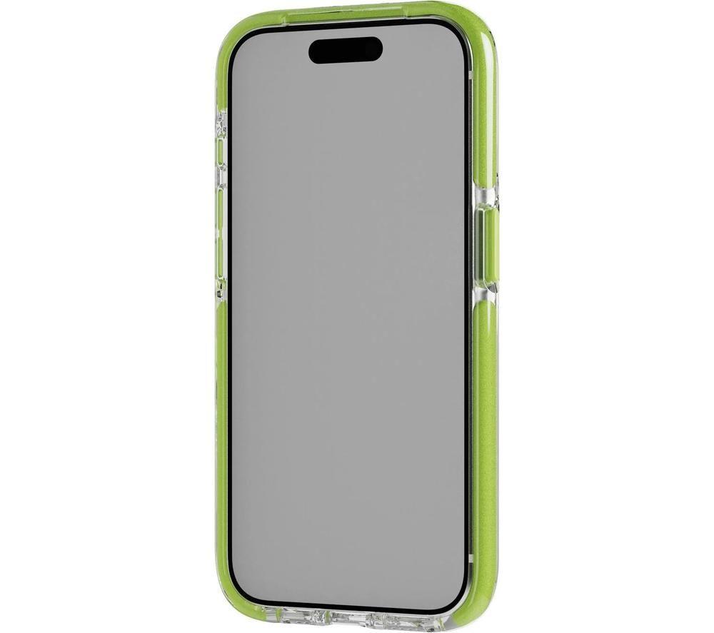 TECH21 Evo Crystal Kick iPhone 15 Pro Case with MagSafe - Clear & Lime image number 6 of 7
