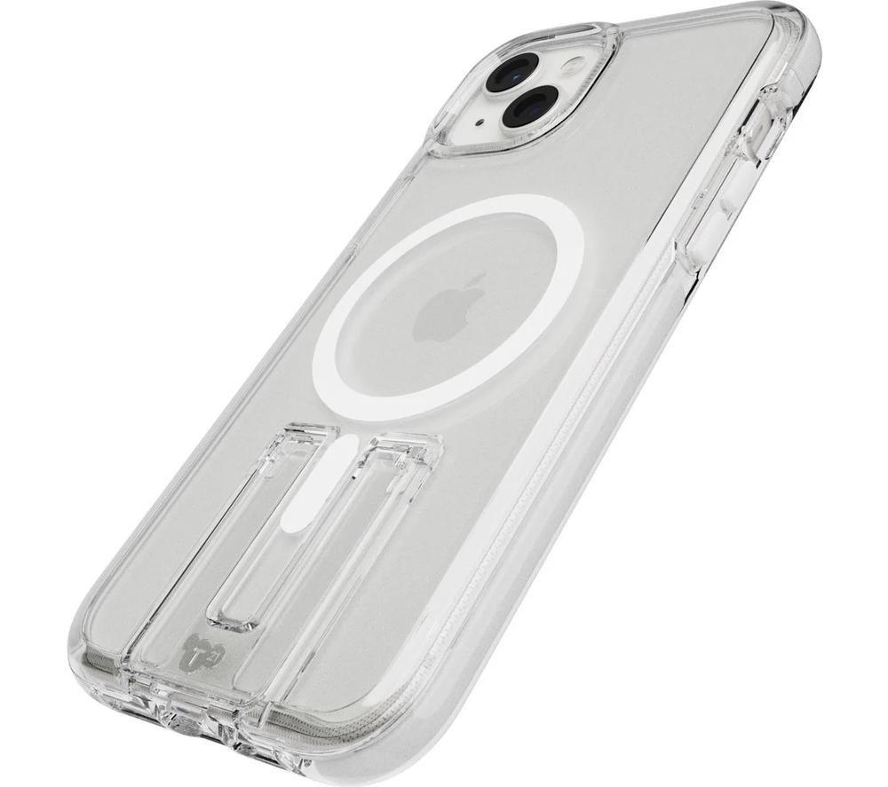 TECH21 Evo Crystal Kick iPhone 15 Plus Case with MagSafe - Clear & White image number 5 of 8