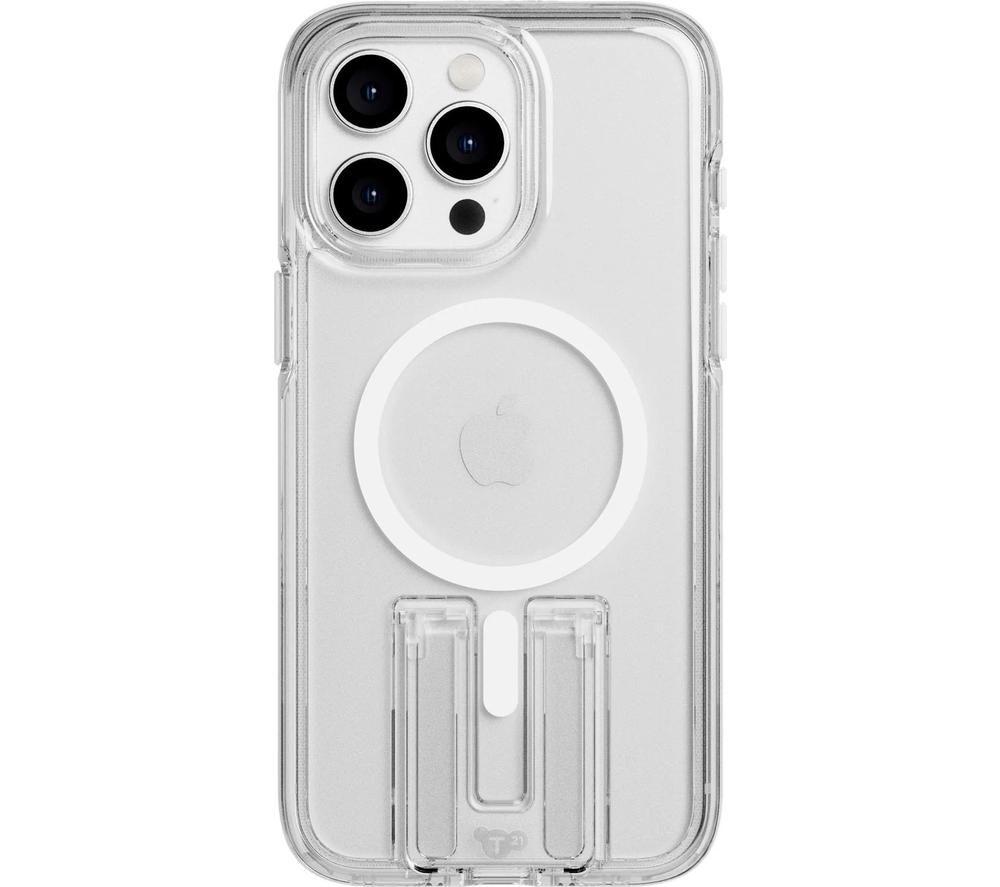 Tech21 Evo Crystal Kick case for iPhone 15 Pro Max - Compatible with MagSafe - Impact Protection Case - White