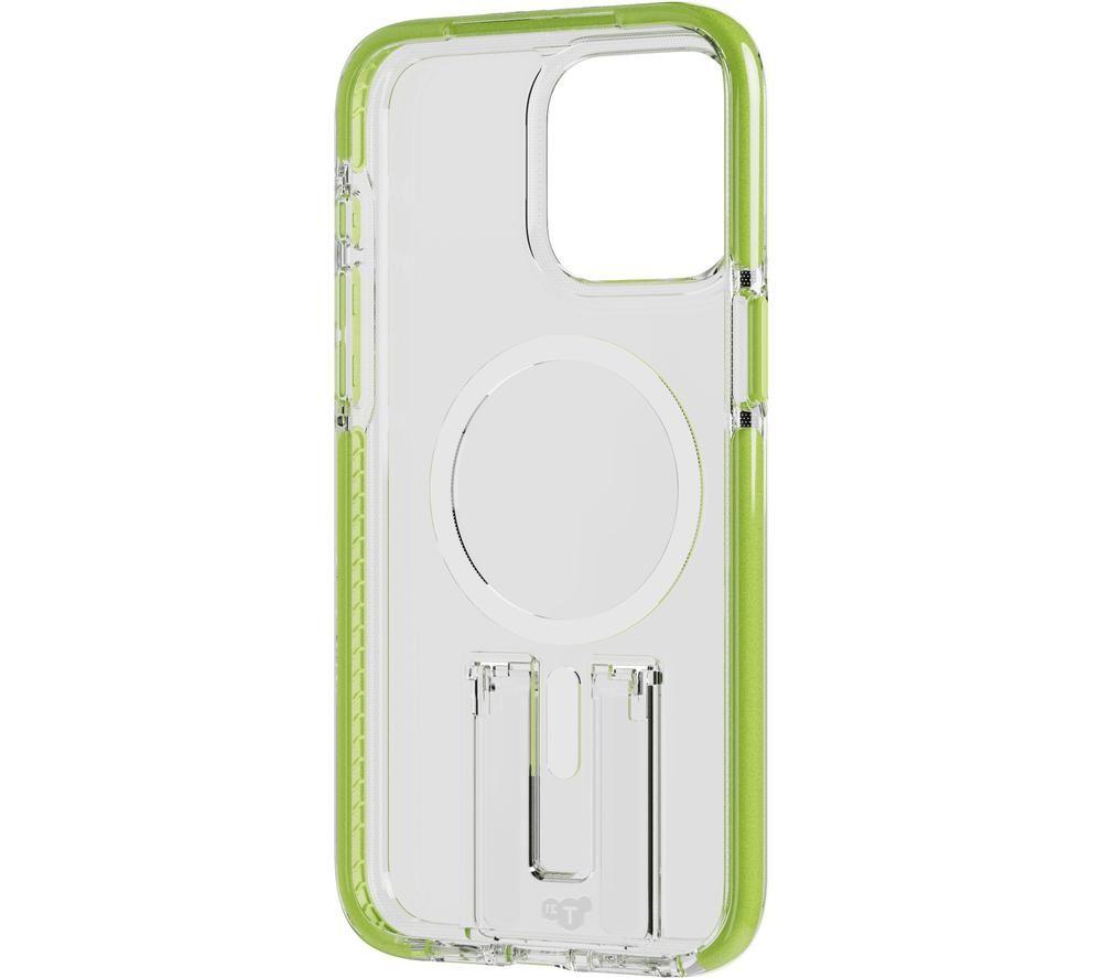 TECH21 Evo Crystal Kick iPhone 15 Pro Max Case with MagSafe - Clear & Lime image number 3 of 6