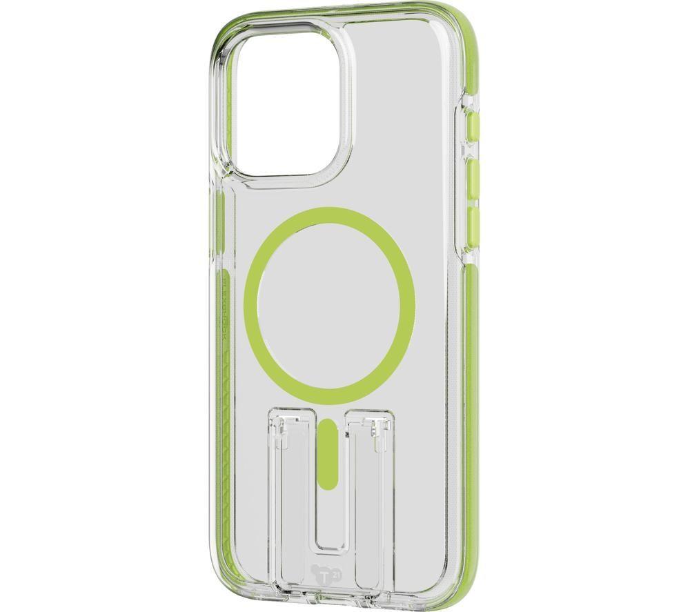 TECH21 Evo Crystal Kick iPhone 15 Pro Max Case with MagSafe - Clear & Lime image number 4 of 6