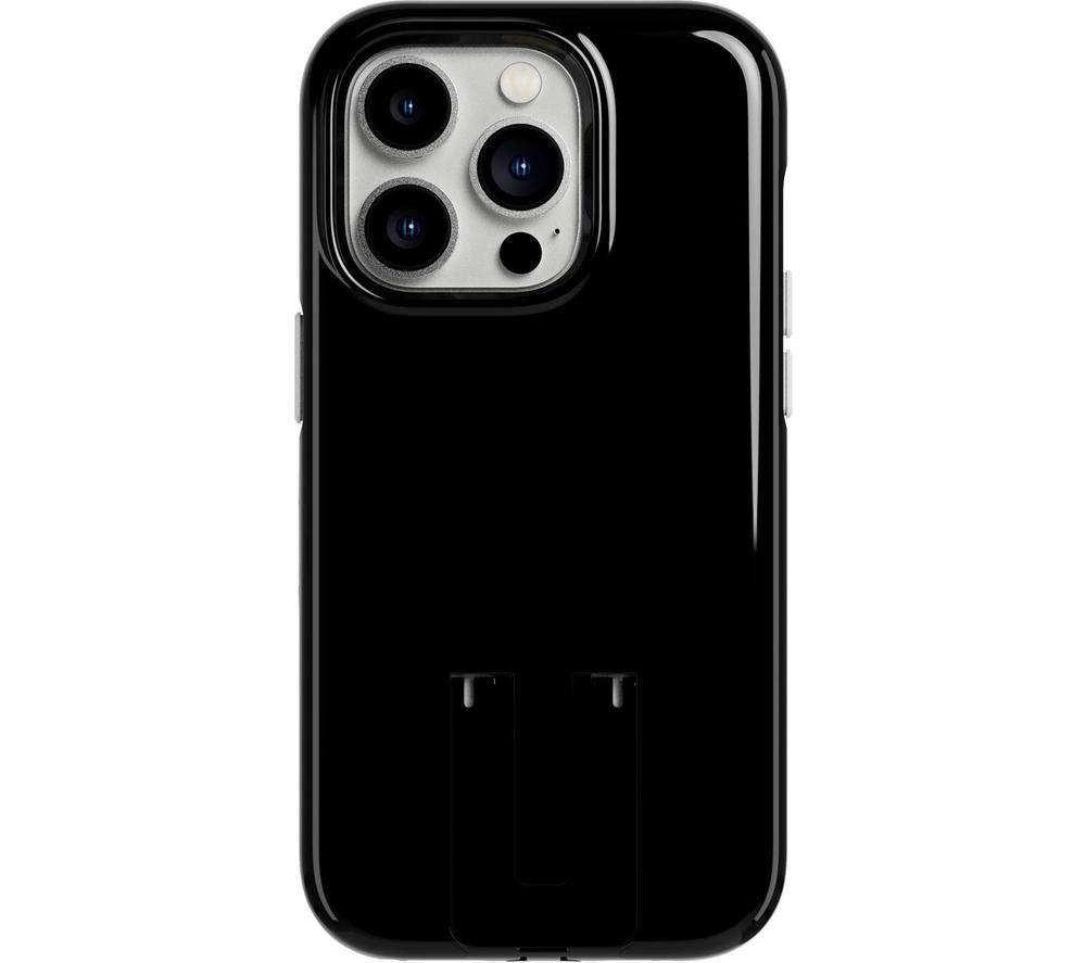 tech21 EvoCrystal Kick case for iPhone 14 Pro - MagSafe compatible - Impact Protection - Kickstand - Obsidian Black