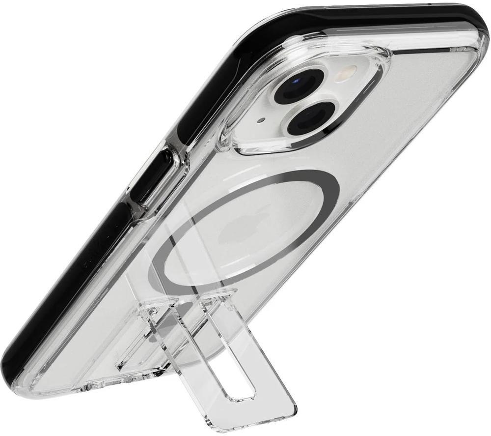 TECH21 Evo Crystal Kick iPhone 14 Case with MagSafe - Clear & Black image number 6 of 8
