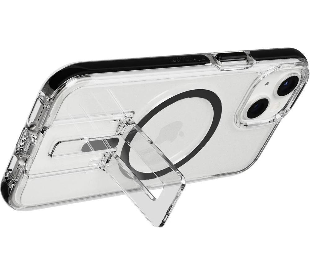 TECH21 Evo Crystal Kick iPhone 14 Case with MagSafe - Clear & Black image number 7 of 8