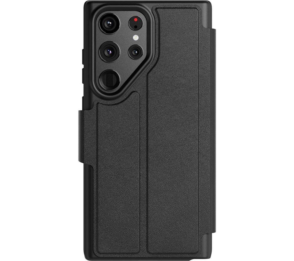 Tech 21 EvoLite Wallet Case for Galaxy S23 Ultra - 3 card slot wallet, Black