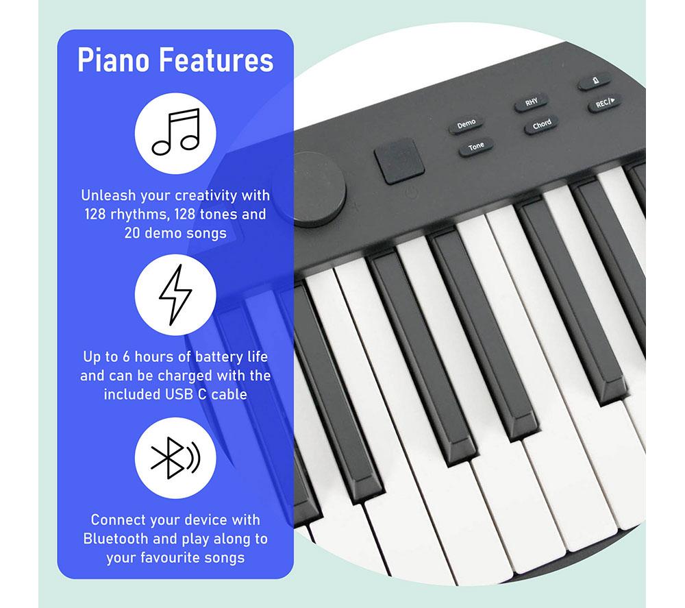 AXUS AXF12 Folding Digital Piano - Black image number 3 of 6