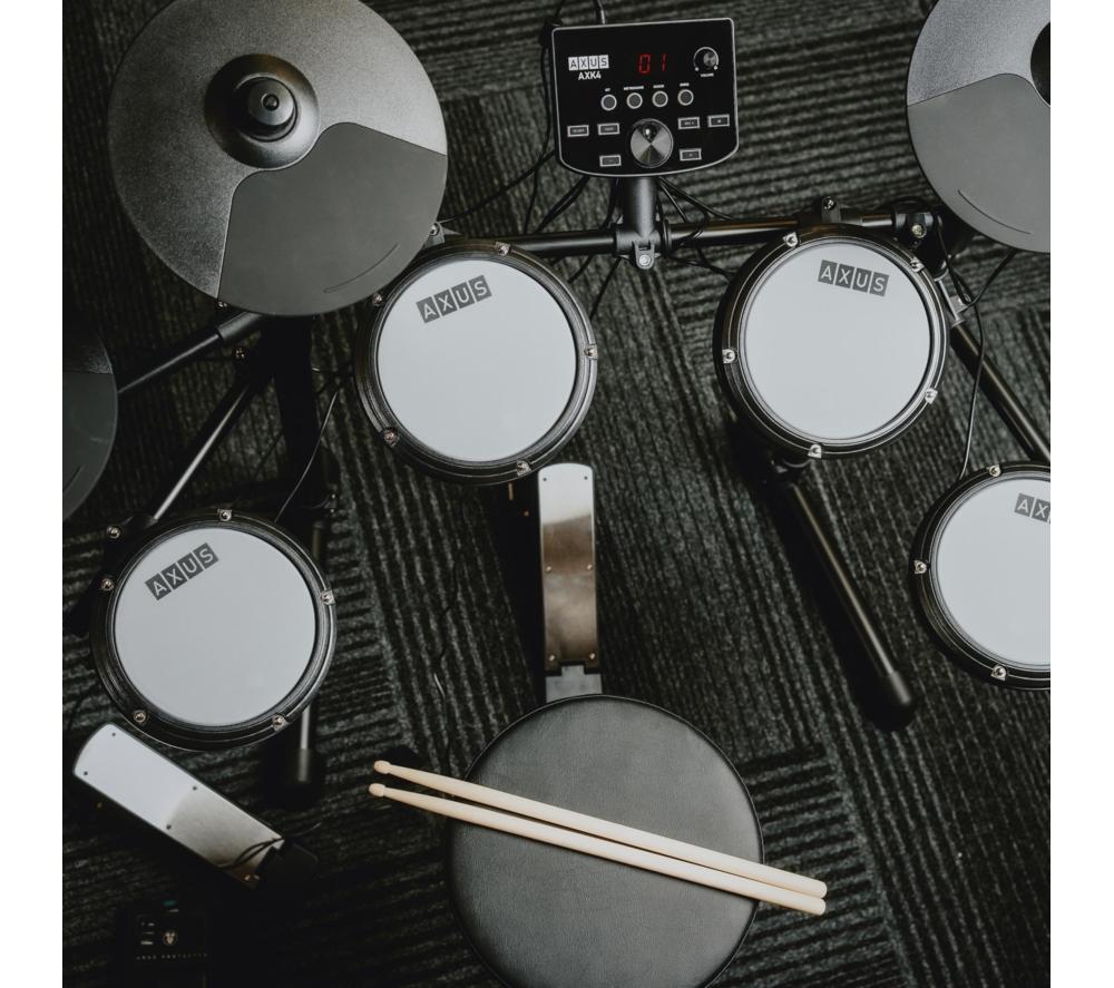AXUS AXK4 Electronic Drum Kit with Sticks, Stool and Headphones image number 6 of 6