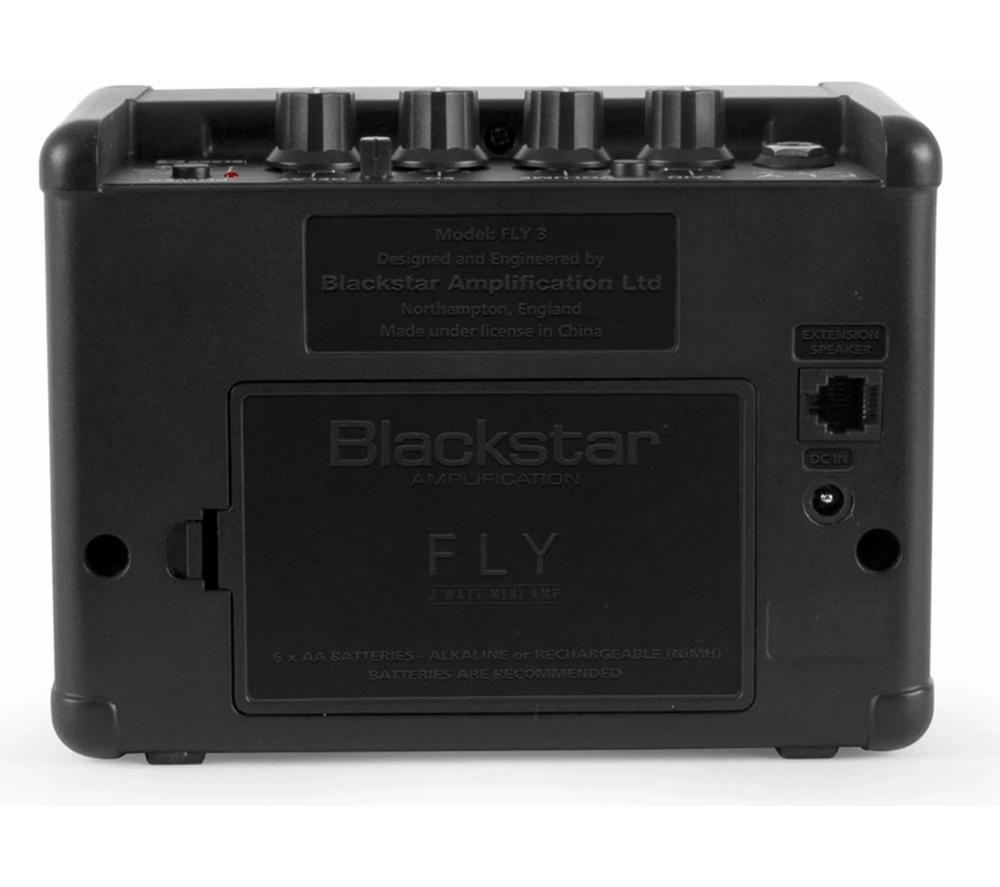 BLACKSTAR Fly 3 Mini 3 W Portable Combo Guitar Amplifier - Black image number 5 of 5