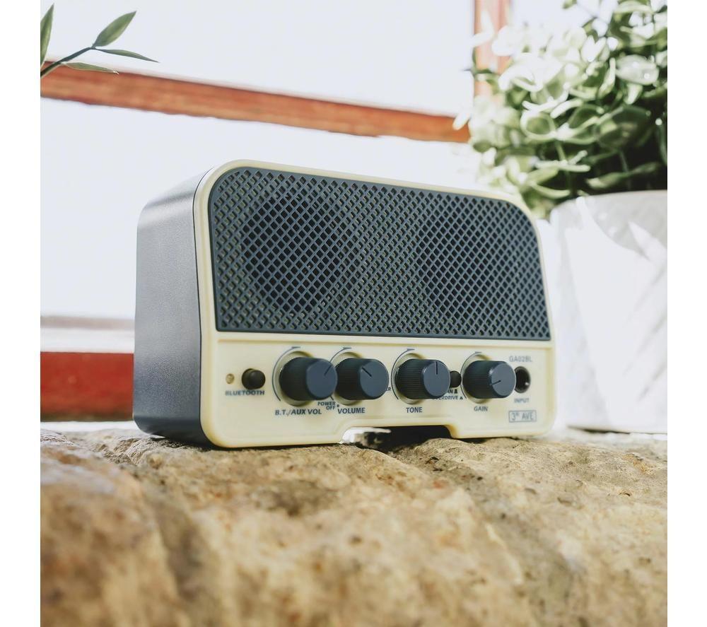 3RD AVENUE Mini 5 W Portable Guitar Amplifier - Space Blue & Cream image number 2 of 3