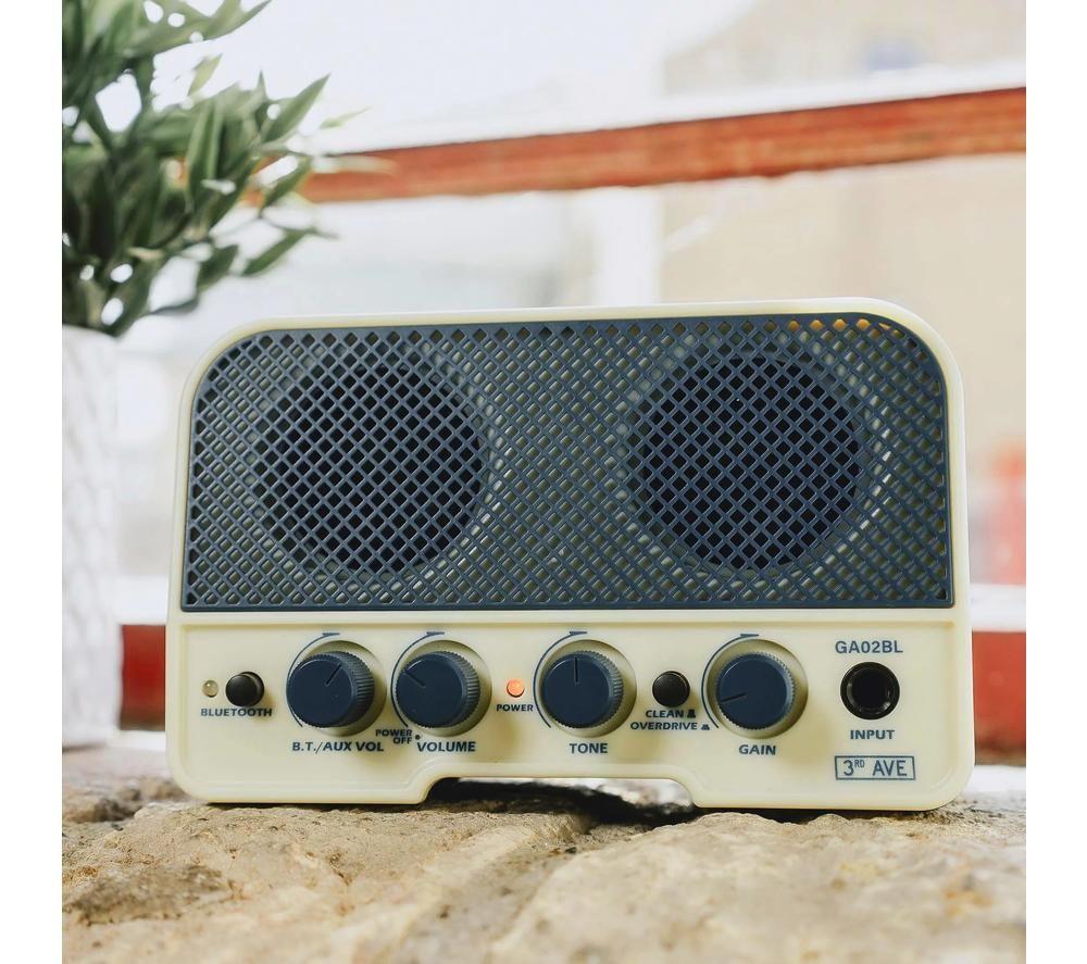 3RD AVENUE Mini 5 W Portable Guitar Amplifier - Space Blue & Cream image number 3 of 3