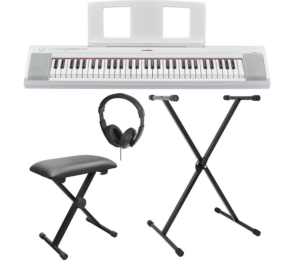 YAMAHA Piaggero NP-15 Portable Keyboard - White, White