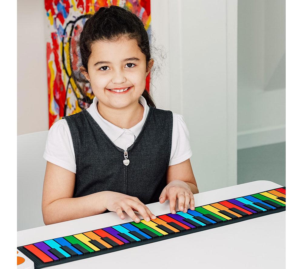 3RD AVENUE 49-Key Soft-Touch Piano Roll-Up Keyboard - Rainbow image number 6 of 6
