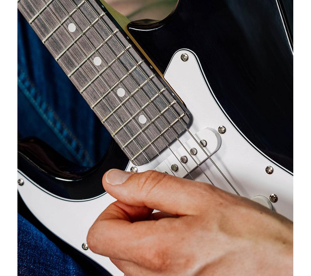 3RD AVENUE Full Size 4/4 Left-Handed Electric Guitar Bundle - Black image number 6 of 6