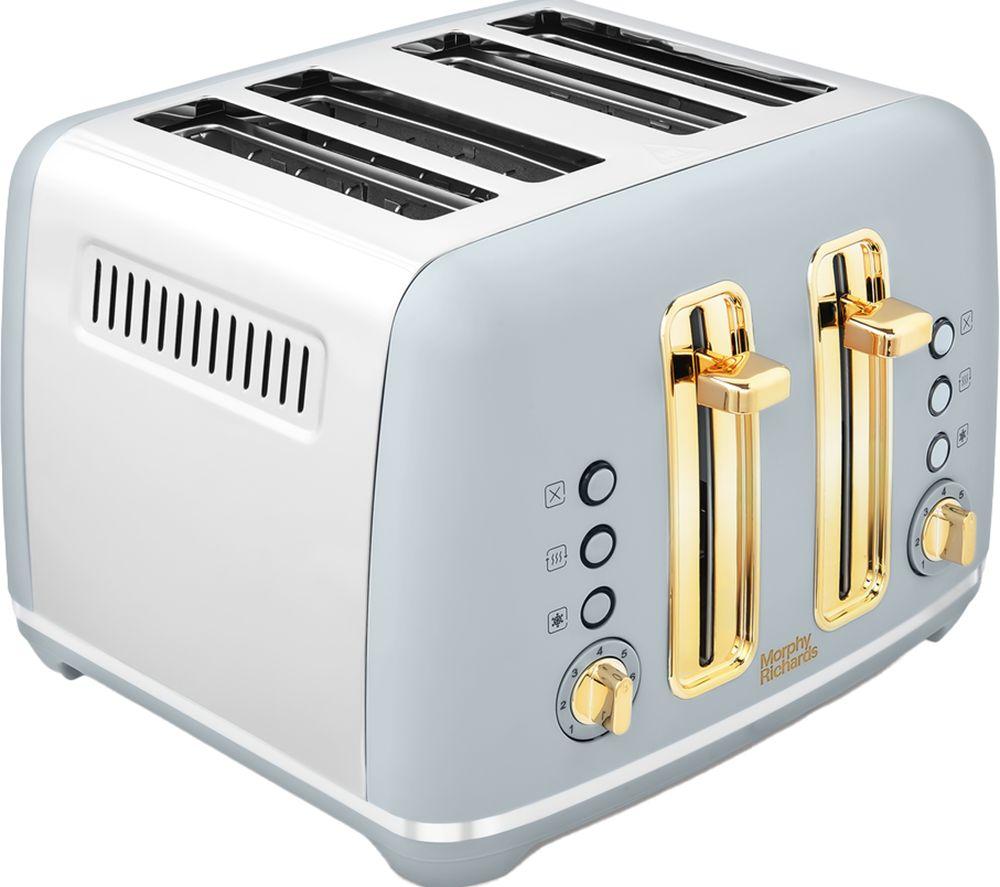 4-Slice Designer Toaster – Grey - Stirling