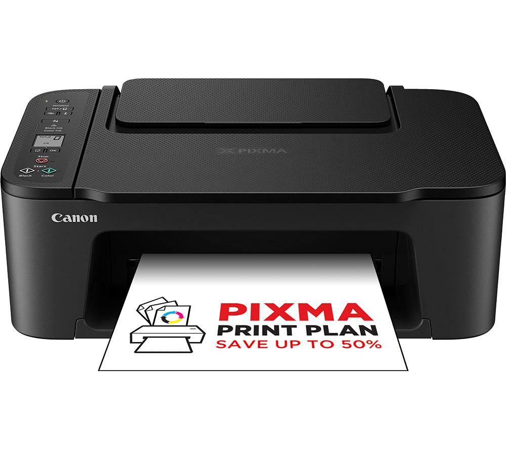 Canon PIXMA TS3550i 3-In-1 Wireless Home Office Printer, Copier, & Scanner - PIXMA Print Plan Compatible - Borderless Photo Printing - Wireless & Smartphone Print/Scan via Cloud Storage (Black)
