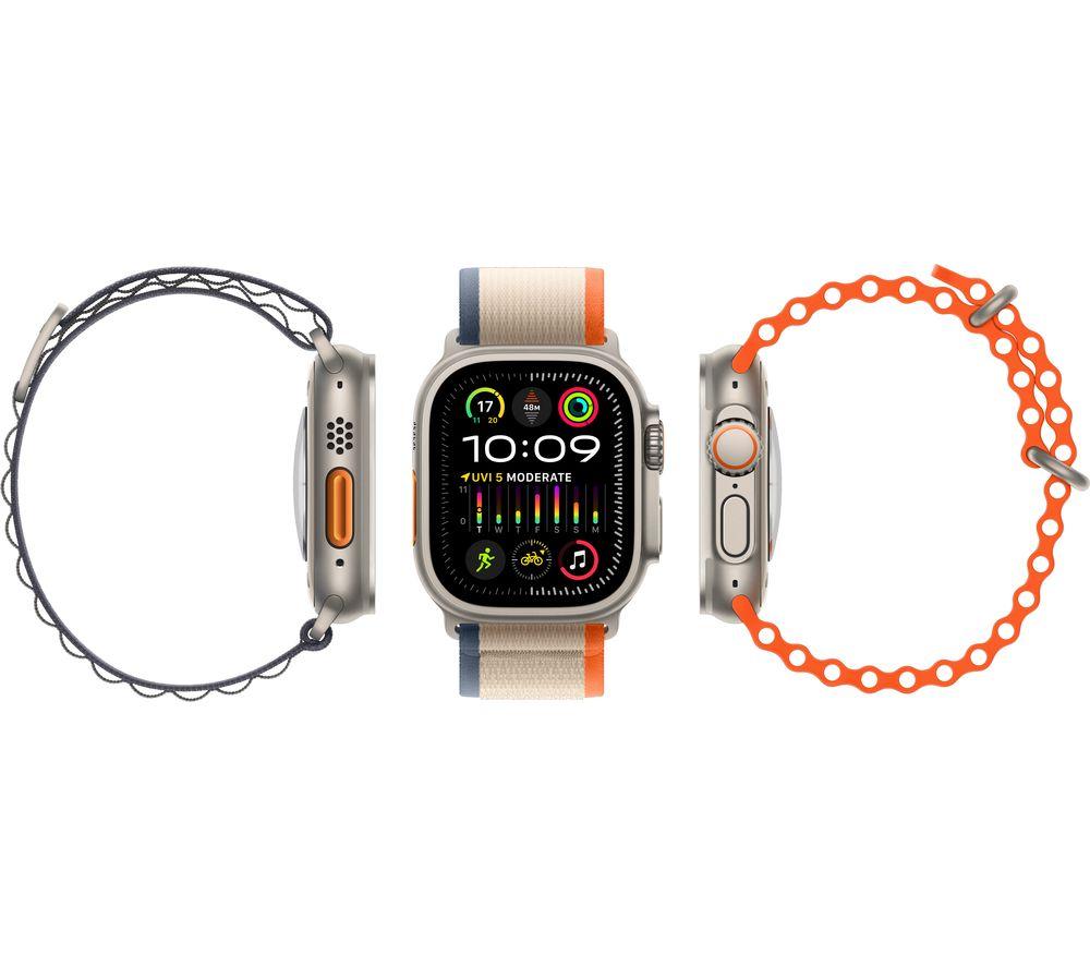 APPLE Watch Ultra 2 Cellular - 49 mm Titanium Case with Orange & Beige Trail Loop, M/L - image 3