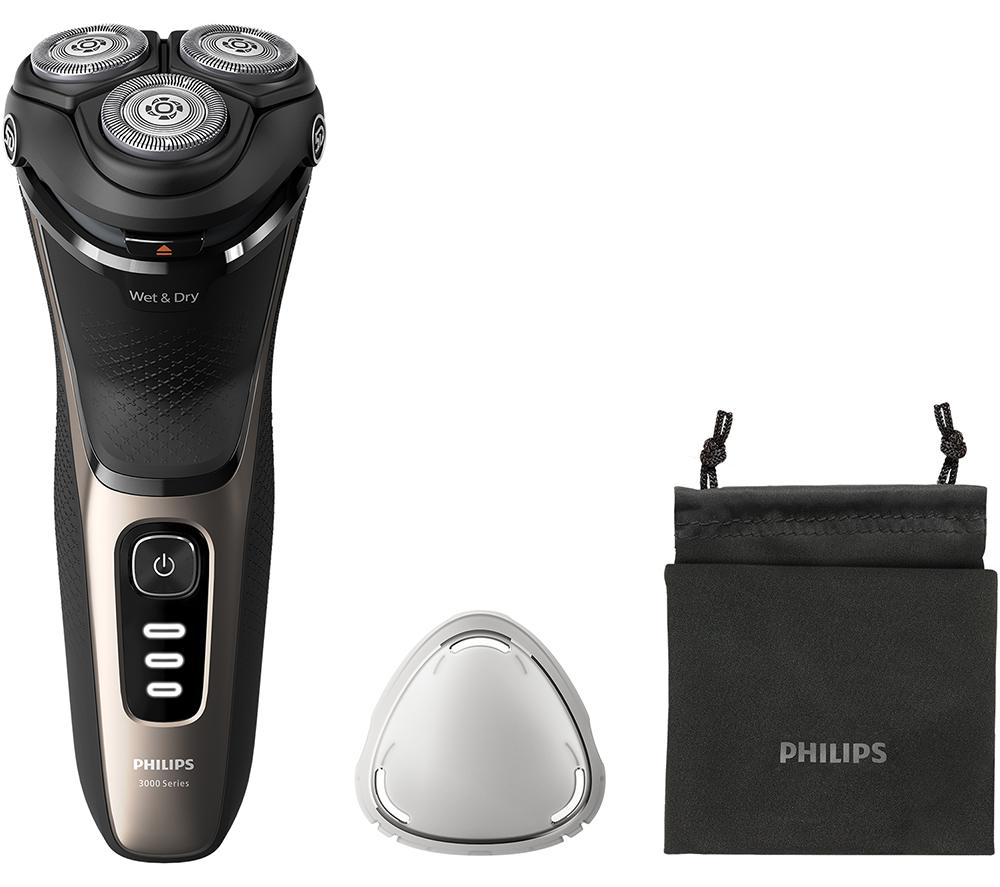 PHILIPS Series 3000 S3242/12 Wet & Dry Rotary Shaver - Black