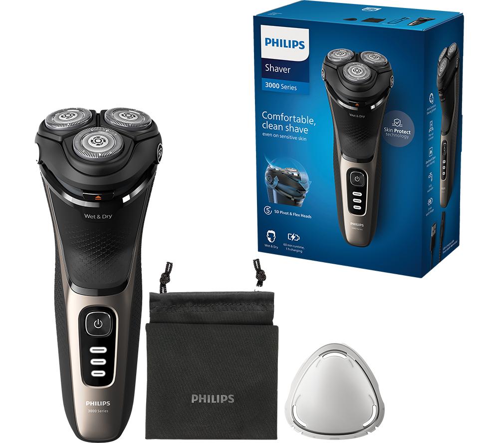 PHILIPS Series 3000 S3242/12 Wet & Dry Rotary Shaver - Black image number 2 of 9