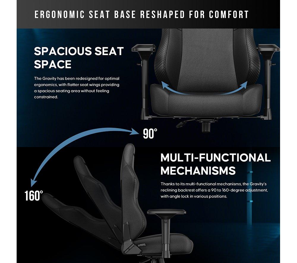 ANDASEAT Gravity Gaming Chair - Black image number 5 of 12