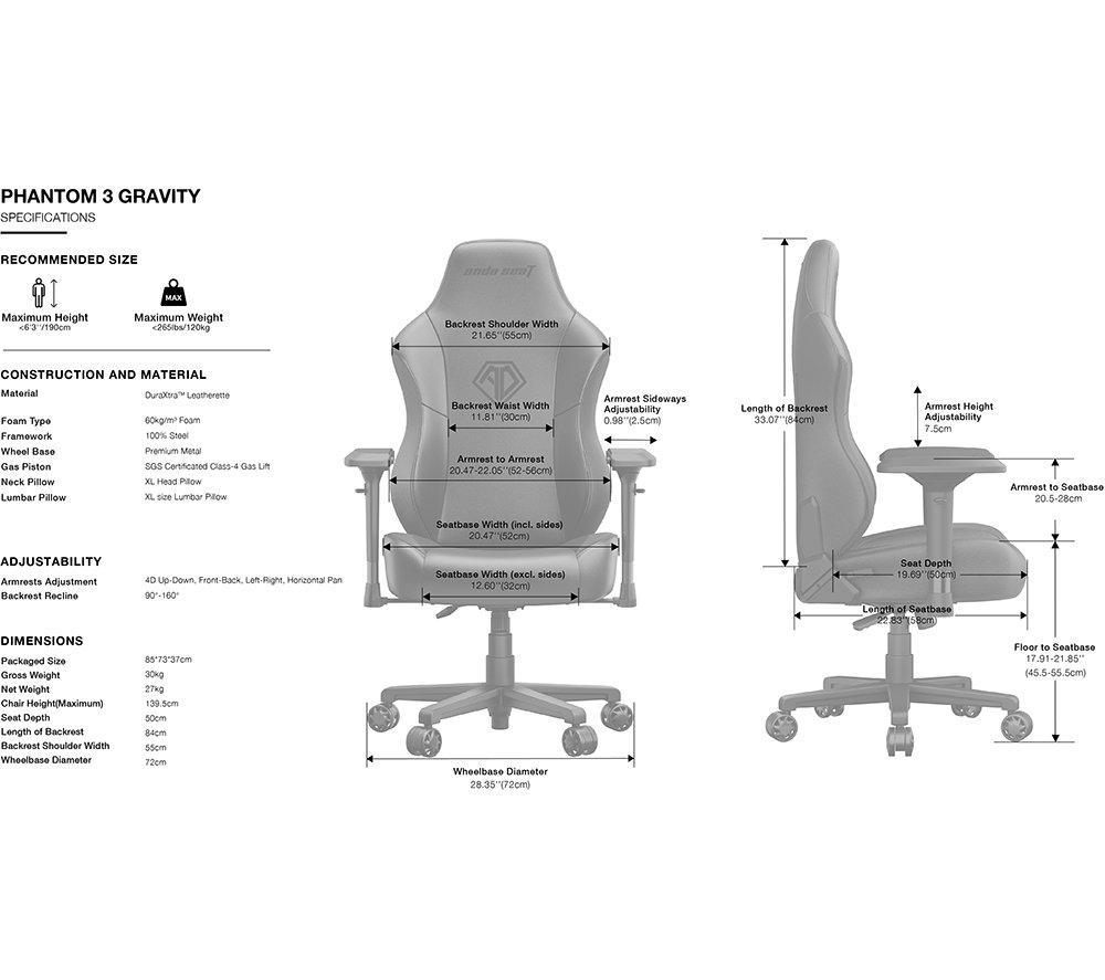 Gravity gaming clearance chair