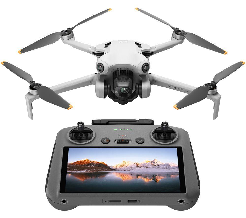 DJI Mini 4 Pro Drone Fly More Combo with RC 2 Controller - Grey, Silver/Grey