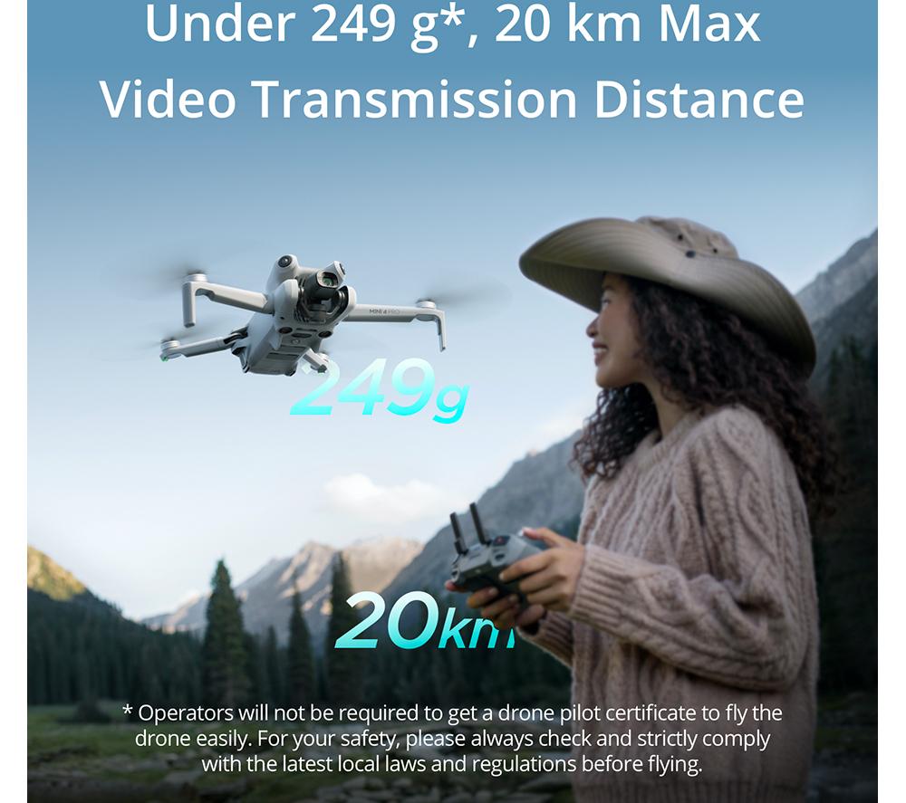 Buy DJI Mini 4 Pro Drone Fly More Combo with RC 2 Controller 