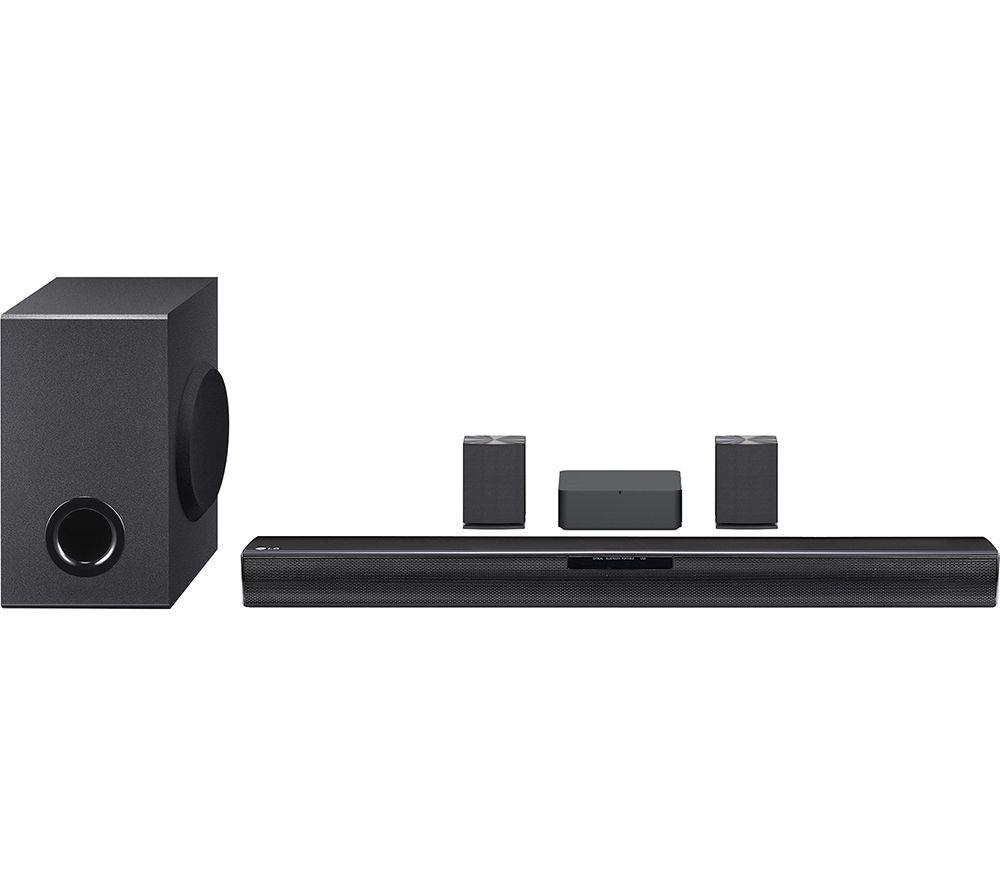  LG Sound Bar and Wireless Subwoofer S40Q - 2.1 Channel, 300  Watts Output, Home Theater Audio Black : Everything Else