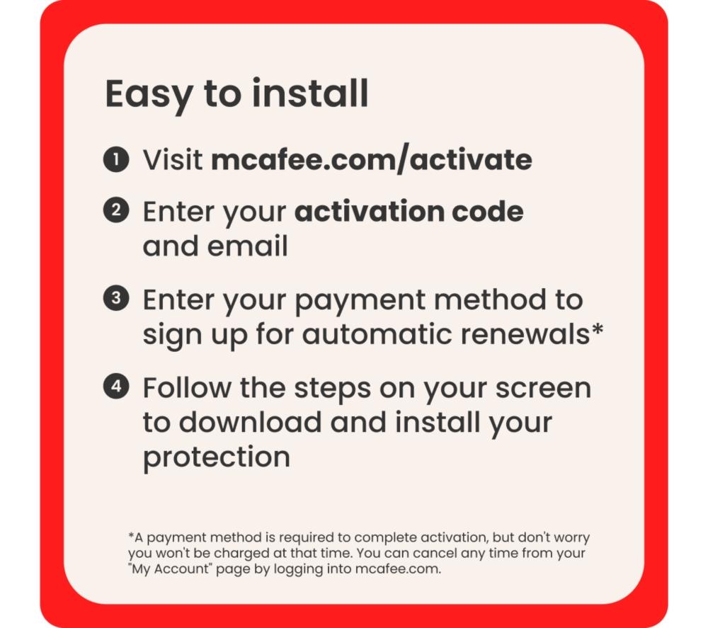MCAFEE Total Protection - 2 years (automatic renewal) for 5 devices (download) image number 2 of 5