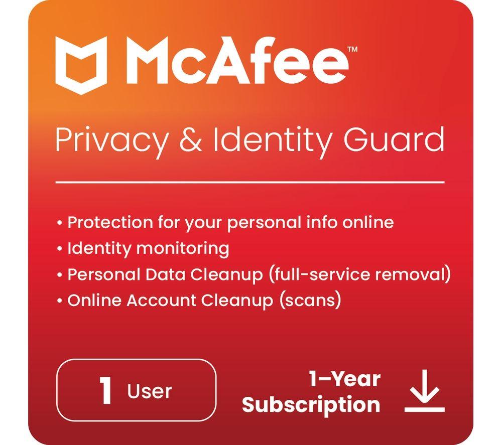 MCAFEE Privacy & Identity Guard - 1 year (auto-renewal) for 1 user (download)