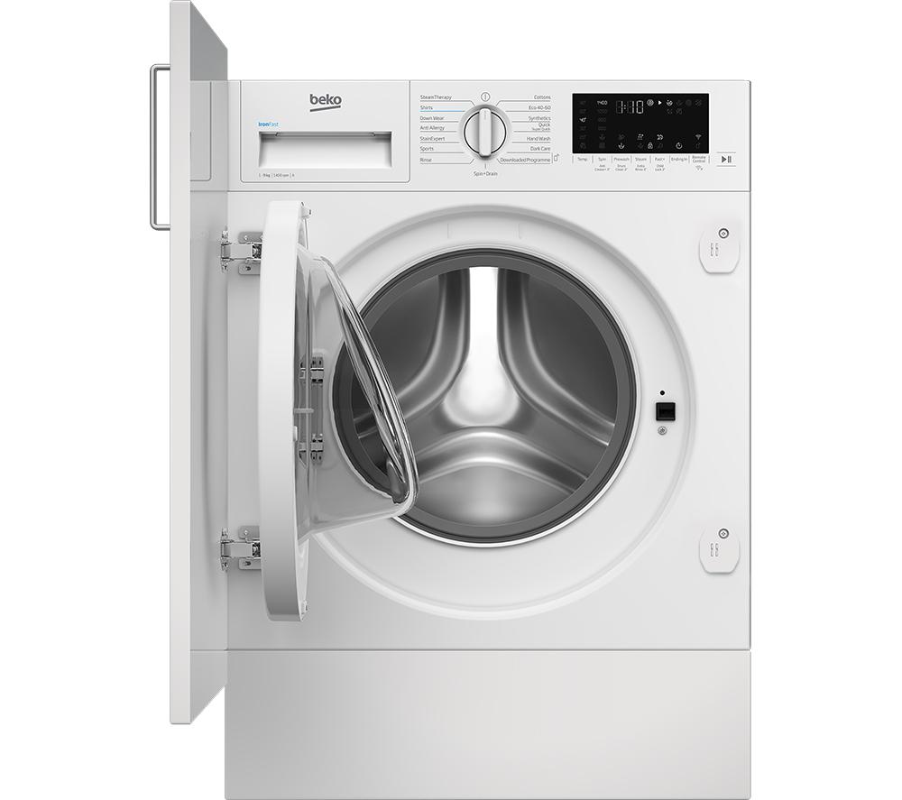 BEKO WTIK94121F Integrated WiFi-enabled 9 kg 1400 Spin Washing Machine – White, White