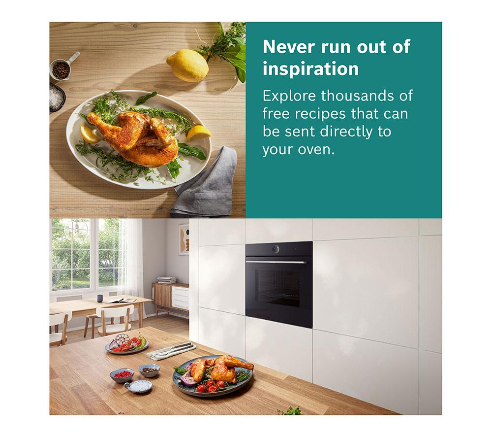 BOSCH Series 8 HMG7764B1B Electric Pyrolytic Smart Oven with Microwave - Black image number 15 of 16