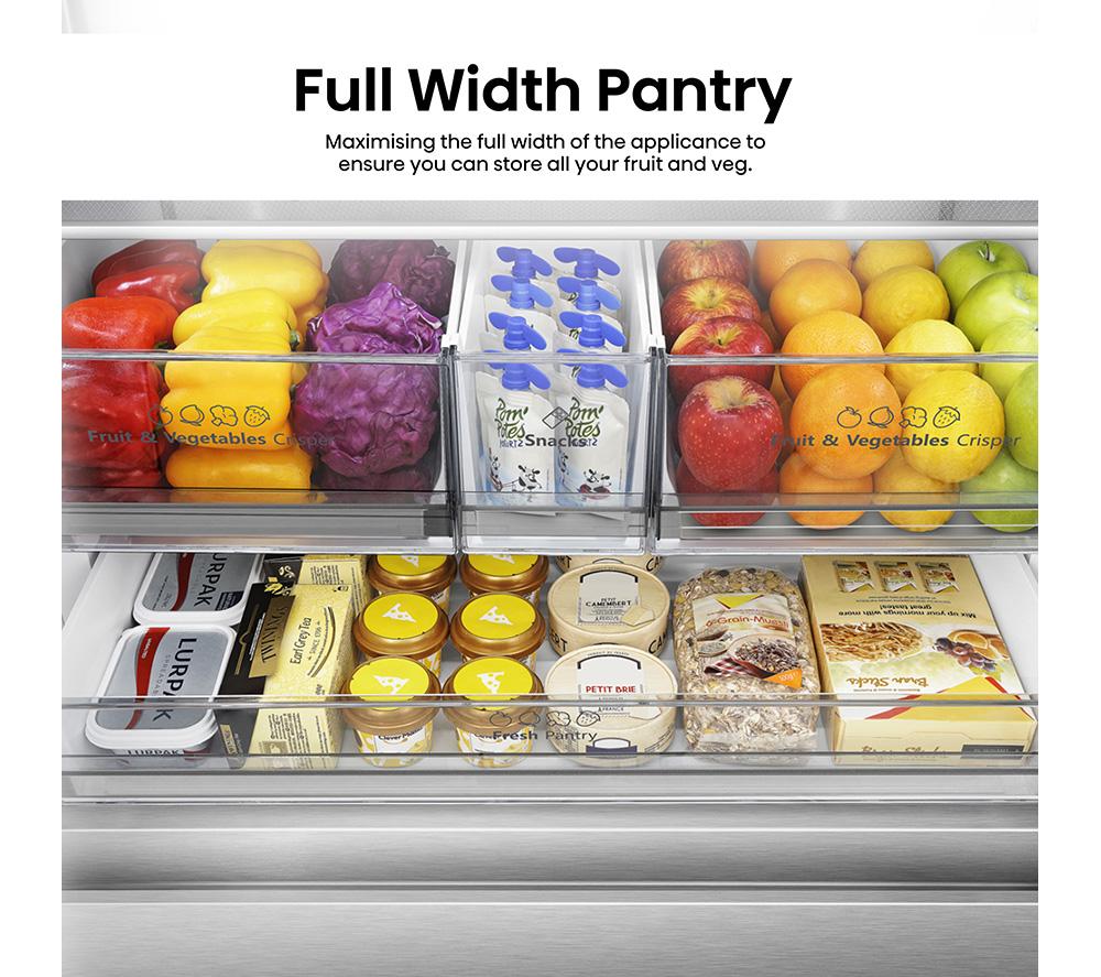 HISENSE PureFlat RF815N4SESE Smart Fridge Freezer - Stainless Steel image number 8 of 15