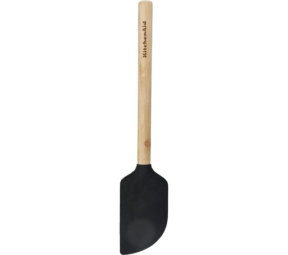 KITCHENAID KitchenAid Bamboo Scraper Spatula - Black, Black