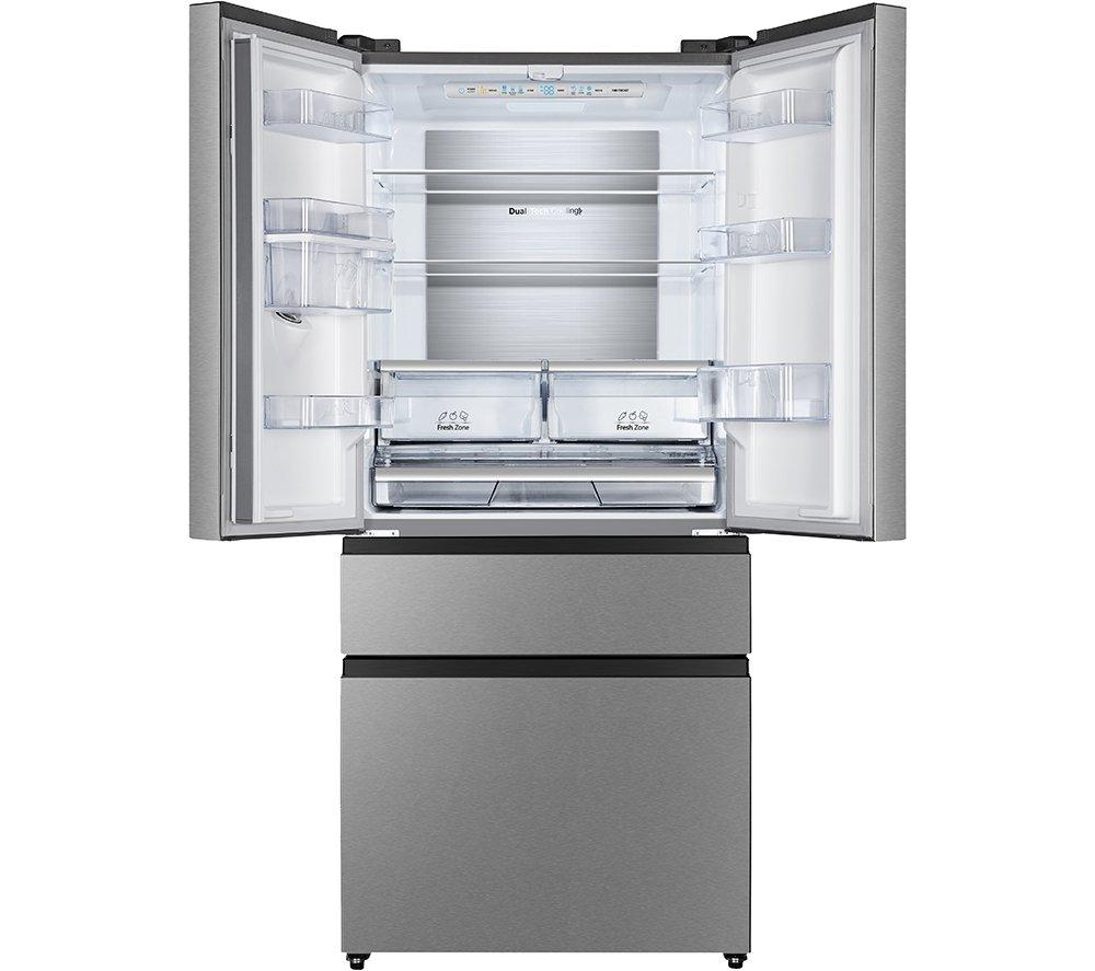 HISENSE PureFlat RF540N4WIE Fridge Freezer - Stainless Steel image number 2 of 8