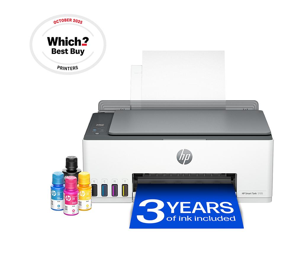 HP Smart Tank 5105 All-in-One Wireless Inkjet Printer image number 12 of 24