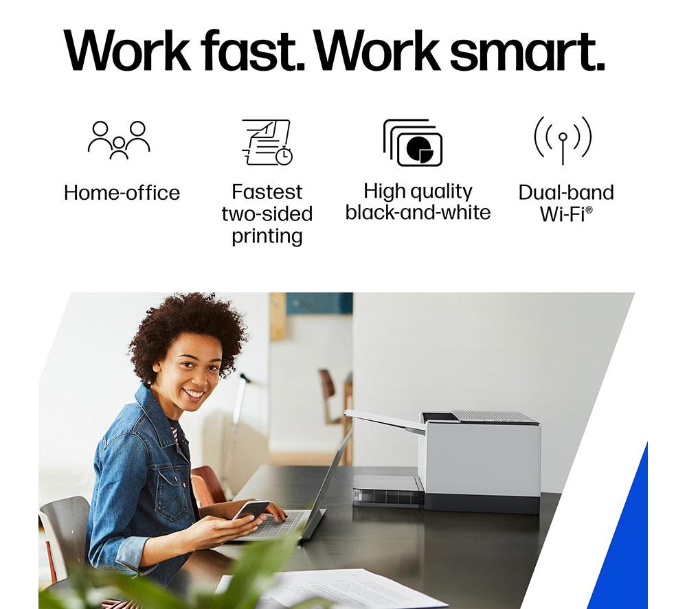 HP LaserJet M209DW Monochrome Wireless Laser Printer image number 3 of 20