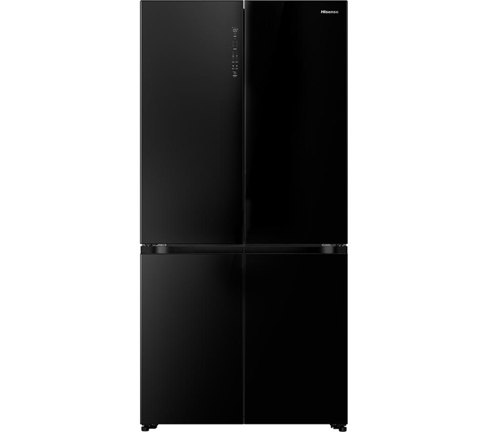 HISENSE RQ768N4GBE Fridge Freezer - Black, Black