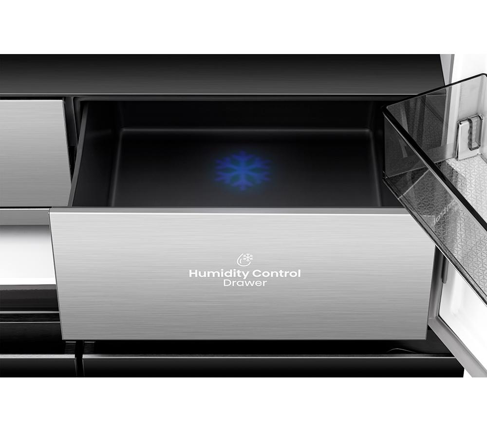 HISENSE KitchenFit RQ768N4GBE Fridge Freezer - Black Glass image number 23 of 29