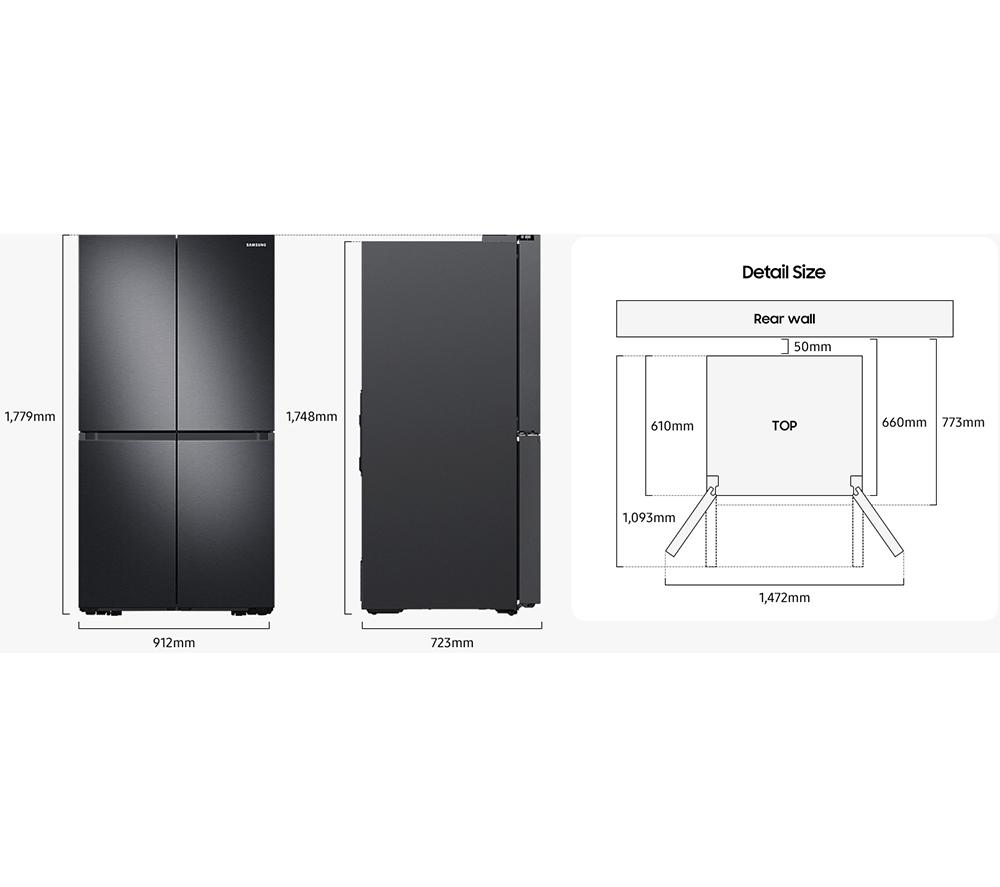 SAMSUNG Series 7 SpaceMax RF59C701ES9/EU Smart Fridge Freezer - Refined Inox image number 5 of 9