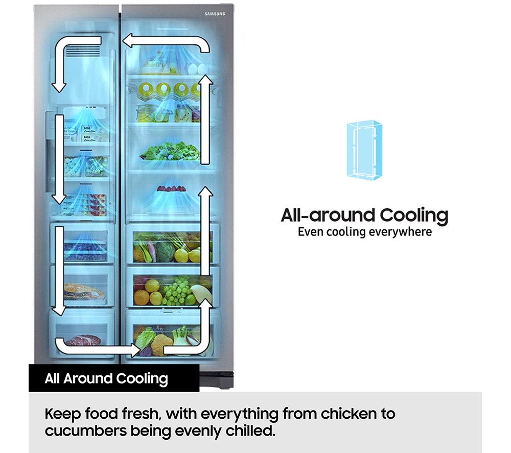 SAMSUNG Series 7 SpaceMax RF59C701ES9/EU Smart Fridge Freezer - Refined Inox image number 9 of 9