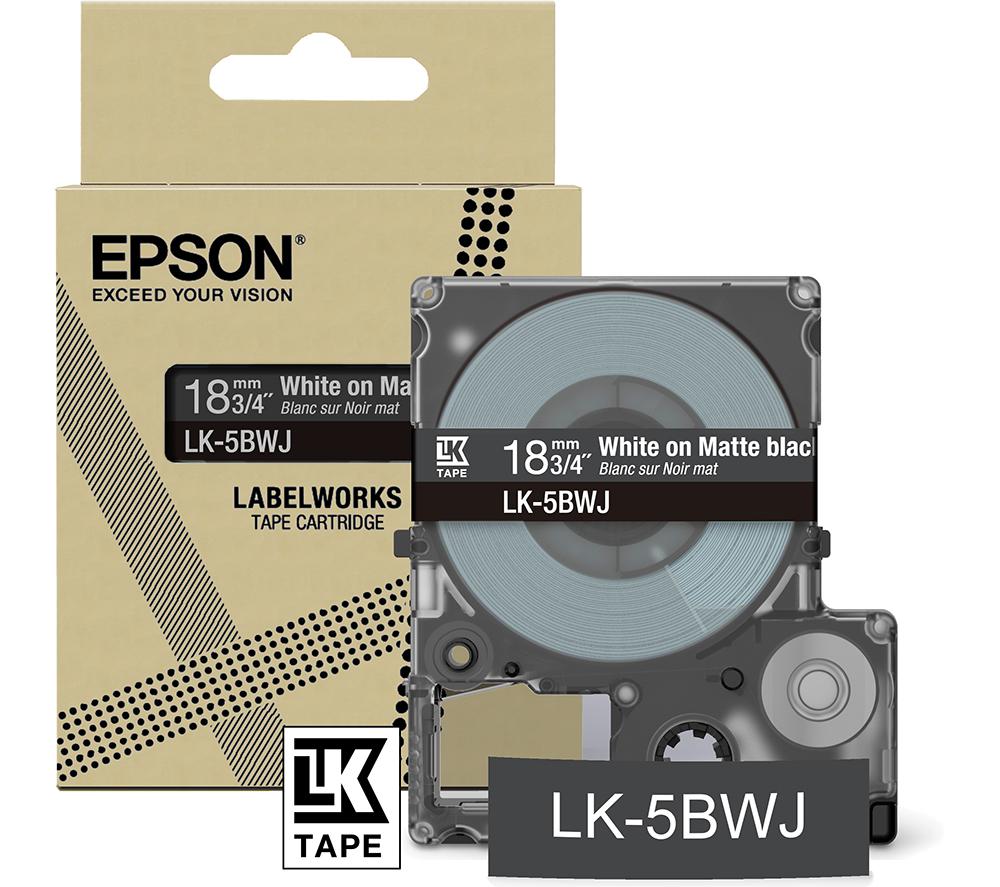 EPSON LK-5BWJ 18 mm Blank Tape review