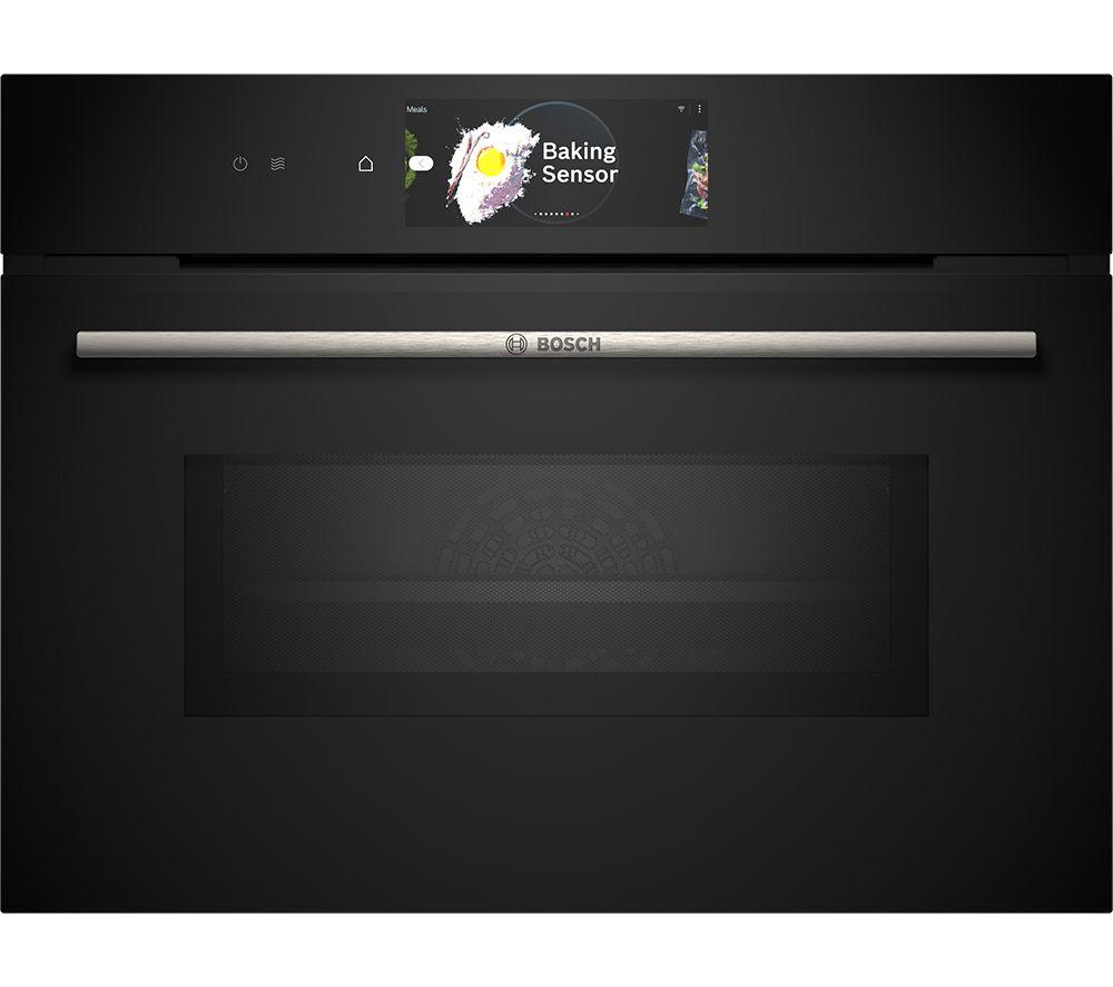 BOSCH CMG778NB1 Built-in Compact Oven with Microwave - Black, Black