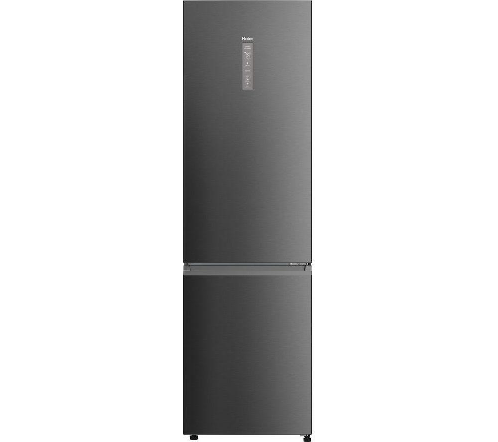 HAIER HDPW5620ANPD Smart 70/30 Fridge Freezer – Platinum Inox, Silver/Grey