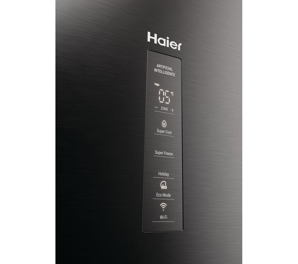 HAIER HDPW5620ANPD Smart 70/30 Fridge Freezer - Platinum Inox image number 25 of 26