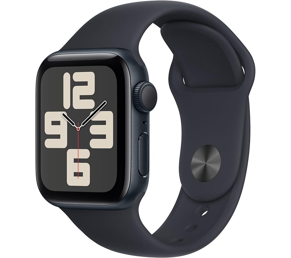 APPLE Watch SE (2023) - 40 mm Midnight Aluminium Case with Midnight Sports Band, M/L