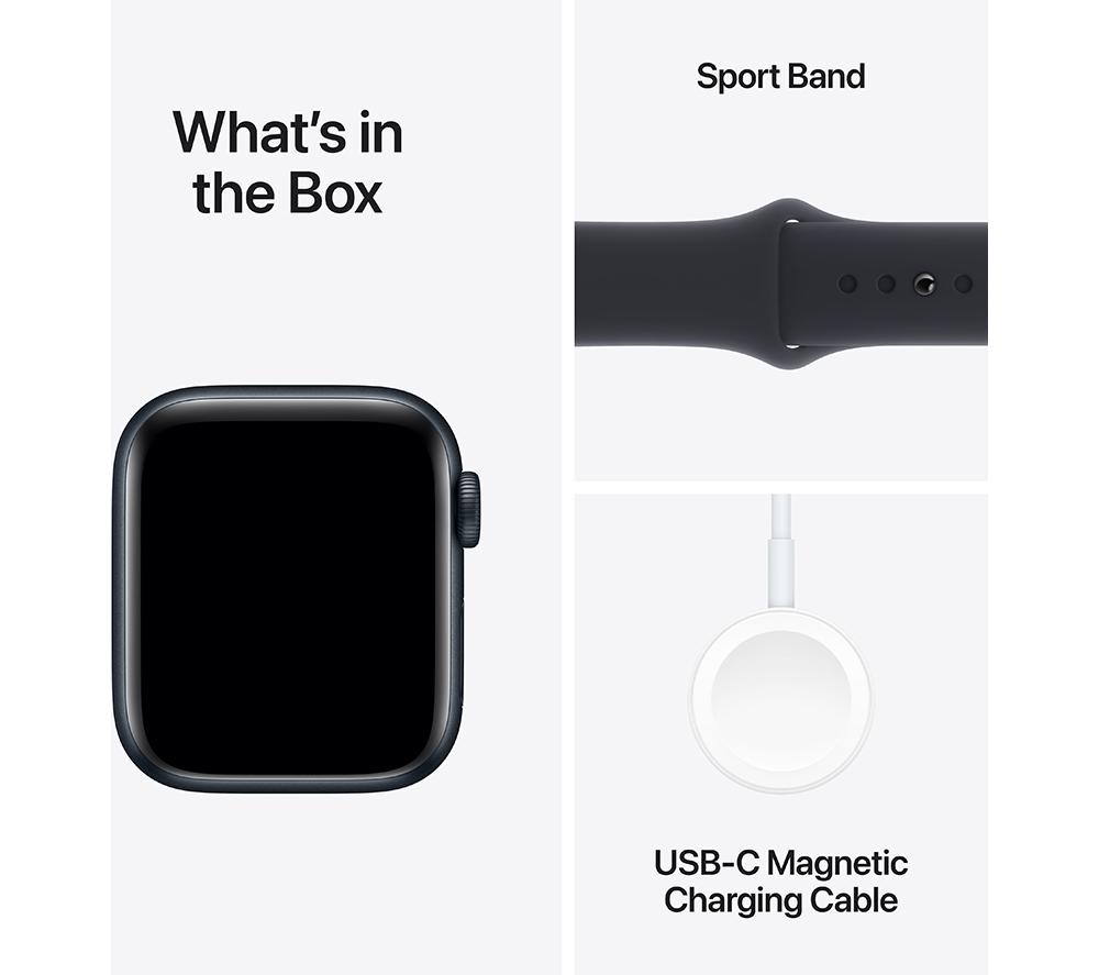 APPLE Watch SE (2023) - 40 mm Midnight Aluminium Case with Midnight Sports Band, M/L - image 7