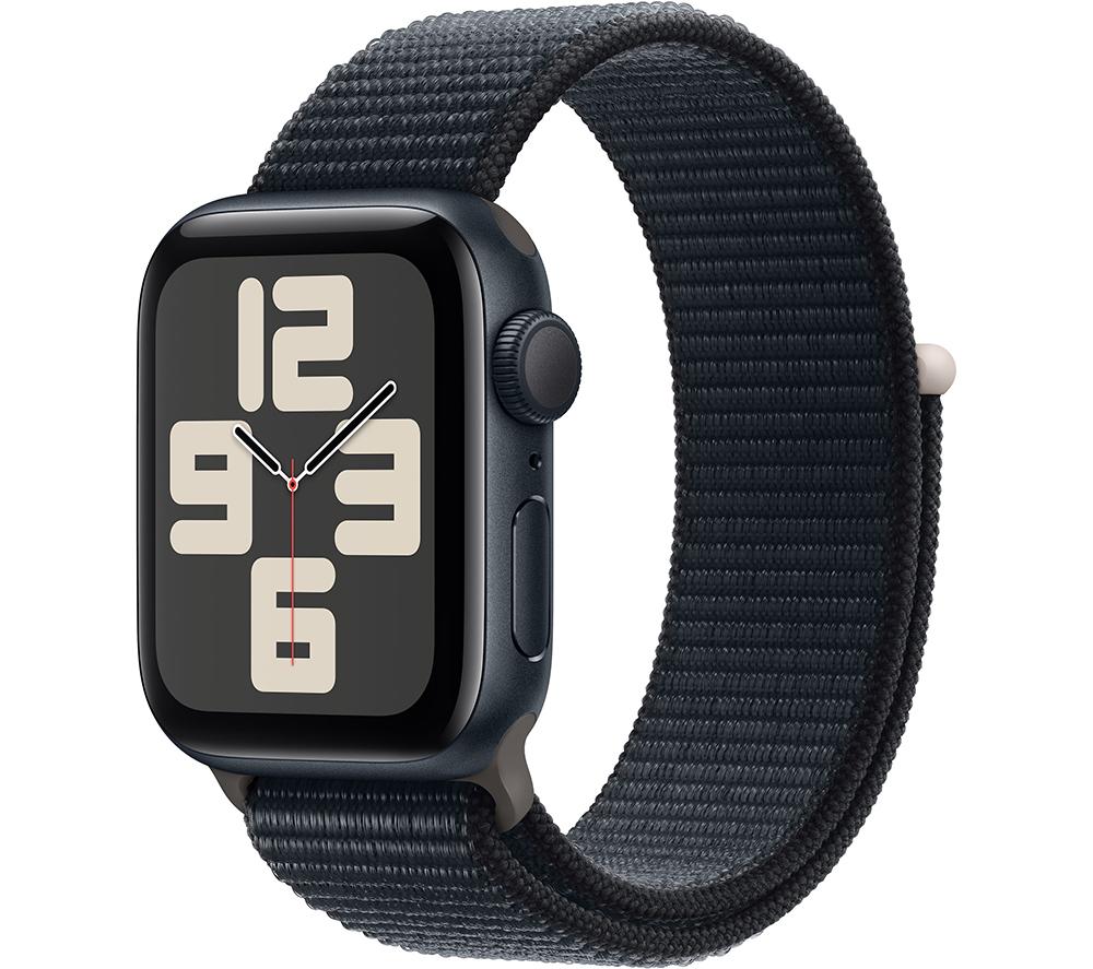 Apple Watch SE (2nd Gen, 2023) [GPS 40mm] Smartwatch with Midnight Aluminium Case with Midnight Sport Loop. Fitness & Sleep Tracker, Crash Detection, Heart Rate Monitor, Carbon Neutral